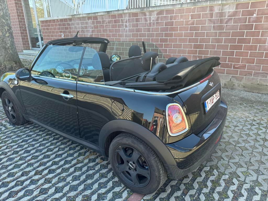 Mini One, Auto's, Voorwielaandrijving, Stof, Zwart, Cabriolet