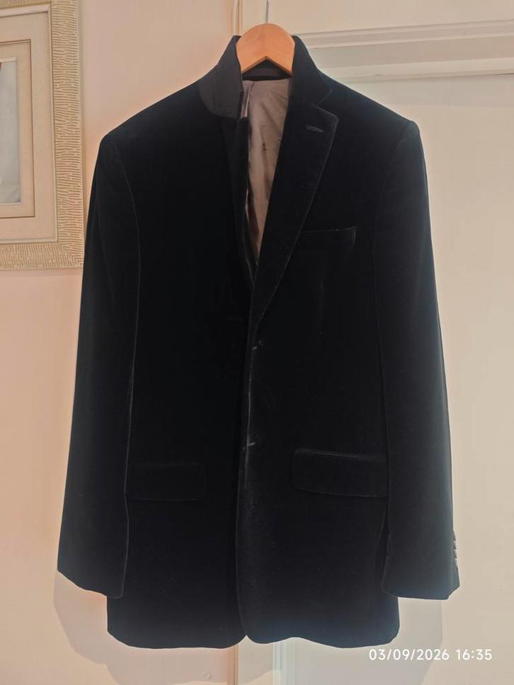 Zwart blazerjack van het merk Courrèges maat 48, Kleding | Heren, Kostuums en vesten, Ophalen of Verzenden