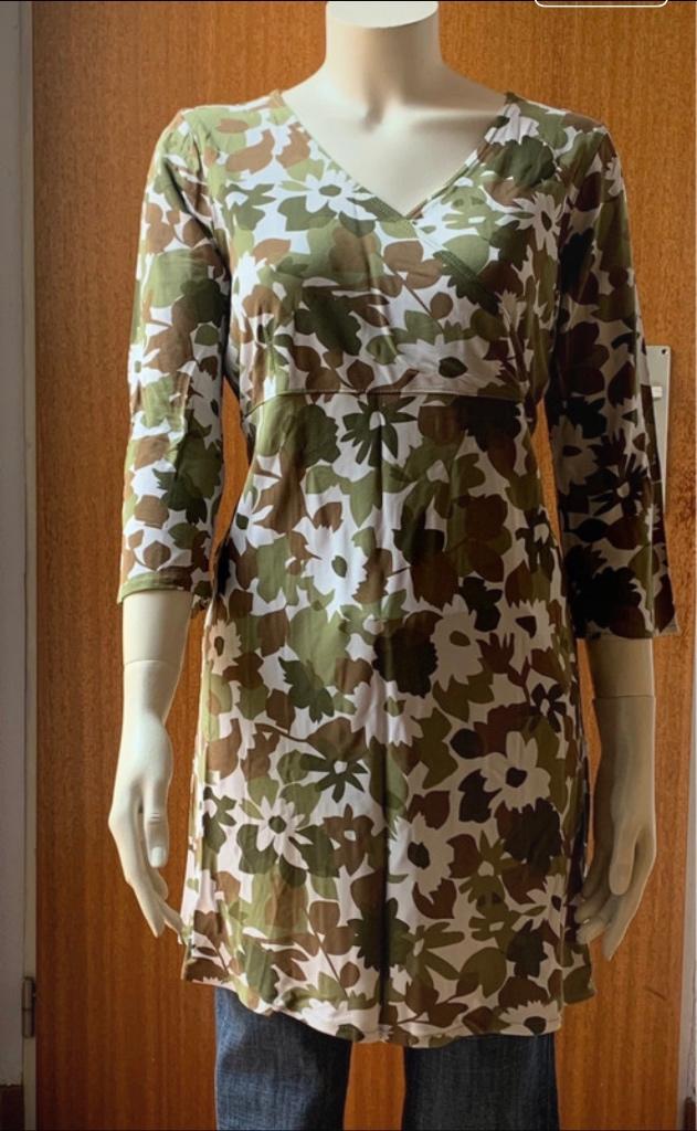 Jurk/Tuniek met print, Kleding | Dames, Jurken, Gedragen, Maat 38/40 (M), Groen, Boven de knie, Ophalen of Verzenden