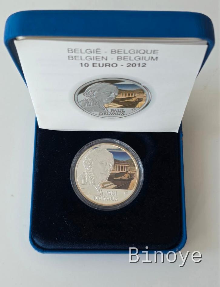 10€ Belgique 2012 – Paul Delvaux – Argent 925 Proof, Timbres & Monnaies, Monnaies | Europe | Monnaies euro, 10 euros, Belgique