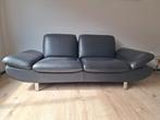 2 zwarte leren relaxfauteuils (2 zit), Ophalen, Zo goed als nieuw