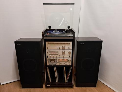 Teac Vintage stereo-set met grote speakers, Audio, Tv en Foto, Stereoketens, Cassettedeck, Tuner of Radio, Speakers, Losse componenten