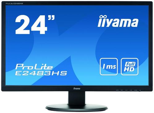 Iiyama ProLite B2483HS | 24", Computers en Software, Monitoren, Zo goed als nieuw, 60 Hz of minder, DisplayPort, HDMI, VGA, Ingebouwde speakers