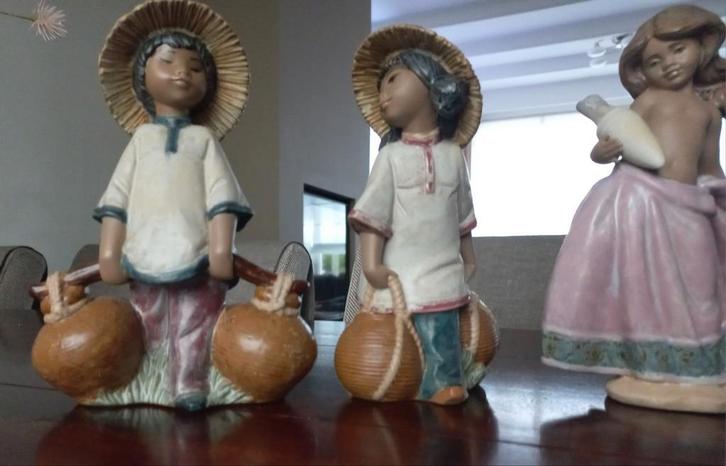 2 Puntgave Lladro beelden uit de bijzondere Gres serie., Antiek en Kunst, Antiek | Religieuze voorwerpen, Ophalen of Verzenden