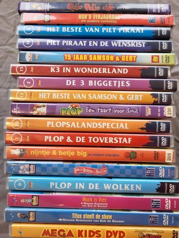 Kinder DVD's plop, K3, Piet Piraat, Bob de bouwer... 