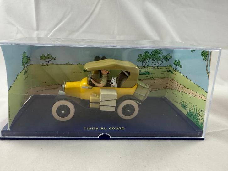 Kuifje in Congo modelauto, Verzamelen, Stripfiguren, Gebruikt, Beeldje of Figuurtje, Kuifje, Ophalen of Verzenden