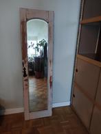 Spiegel hout witroze, Huis en Inrichting, Woonaccessoires | Spiegels, 100 tot 150 cm, Minder dan 50 cm, Rechthoekig, Zo goed als nieuw
