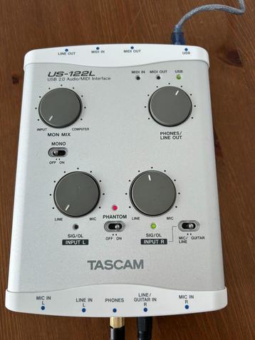 Tascam US-122L USB 2.0 audio/MIDI interface beschikbaar voor biedingen