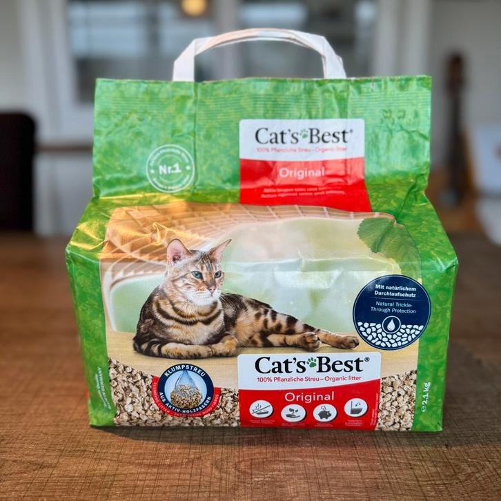 Cat’s Best Original Kattenbakvulling - 2,1kg, Dieren en Toebehoren, Kattenbakken, Nieuw, Gesloten, Ophalen