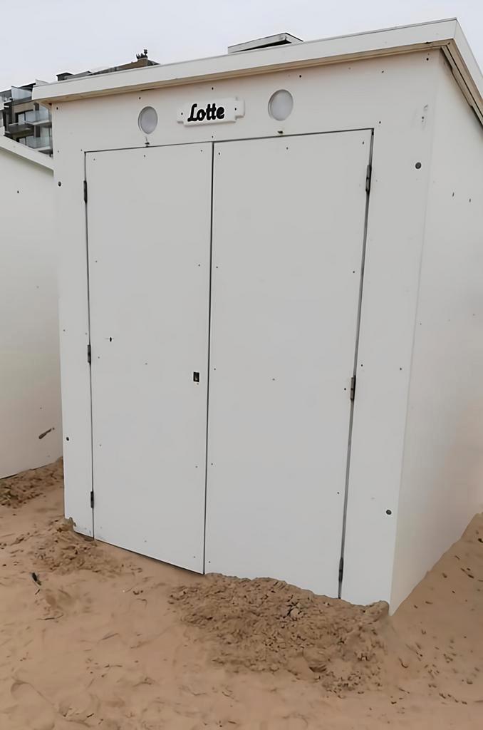 Strandcabine, Tuin en Terras, Tuinhuizen, Gebruikt, Overige typen, Kunststof, Minder dan 250 cm, Minder dan 200 cm, Zonder ramen