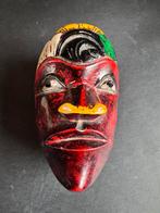 Oud gepolychromeerd houten doosje uit Afrika, Antiek en Kunst, Kunst | Overige Kunst, Ophalen of Verzenden