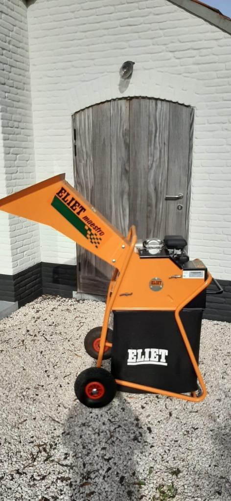 Hakselaar Eliet Maestro benzine, Tuin en Terras, Hakselaars, Gebruikt, Benzine, Met opvangzak, Ophalen