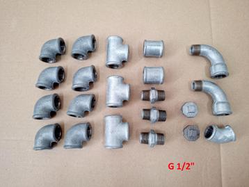 Lot de raccords Galva 1/2" et 3/4" beschikbaar voor biedingen