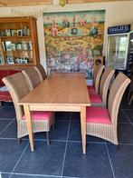 6 stoelen rotan of riet, Ophalen, Gebruikt, Riet of Rotan, Landelijk