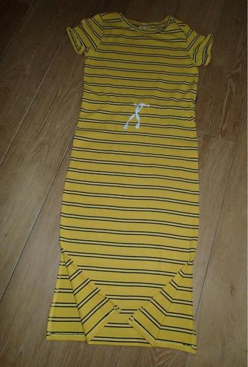 Robe longue rayée jaune JBC (140)
