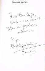 Iedereen kan het (gesigneerd) - Christophe Vekeman, Boeken, Literatuur, Ophalen of Verzenden, Gelezen