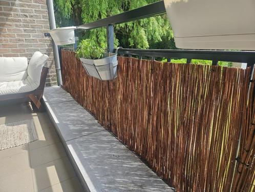Wilgenmat tuinscherm  - 70cm hoog (2 stuks), Tuin en Terras, Tuinschermen, Zo goed als nieuw, Hout, Ophalen