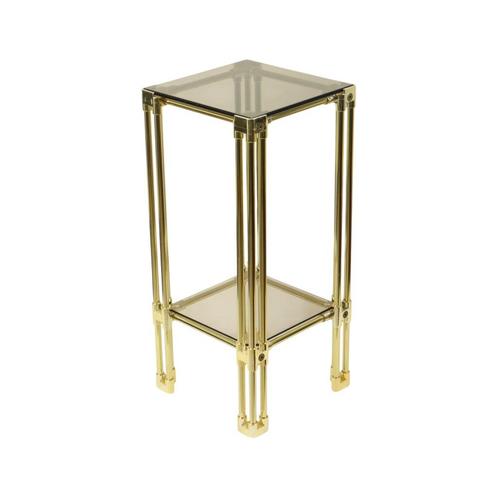 Italiaanse Bijzettafel Plantentafel Design Hollywood Regency, Huis en Inrichting, Tafels | Bijzettafels, Gebruikt, Vierkant, 60 cm of meer