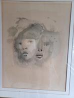 Leonor Fini, Deux visages, Antiek en Kunst, Kunst | Litho's en Zeefdrukken, Ophalen