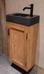 Evier en granite/marbre 50 sur 25 H 11, Maison & Meubles, Enlèvement, Comme neuf, Noir