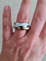Esprit trioring van roestvrij staal, Handtassen en Accessoires, Ringen, 18 tot 19, Overige kleuren, Zo goed als nieuw, Dame
