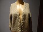 Warm gebreid jasje, Kleding | Dames, Maat 38/40 (M), Beige, Nieuw, Ophalen of Verzenden