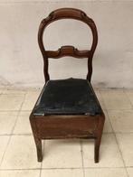 Ancienne chaise percée en bois des années 60, 70???, Ophalen