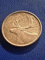 1965 Canada 25 cents en argent Elizabeth II, Envoi, Monnaie en vrac, Argent, Amérique du Nord