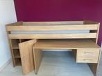 Hoog bed met bureau, Ophalen, 100 cm, Eenpersoons, Minder dan 160 cm