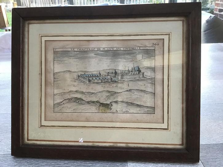 17 de eeuws werk Claude Chastillon kasteel Tournelles, Antiek en Kunst, Antiek | Boeken en Manuscripten, Ophalen of Verzenden