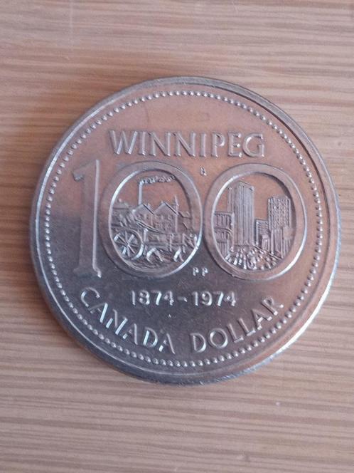 CANADA 1 Dollar 1974 - Winnipeg - Nikkel, Postzegels en Munten, Munten | Amerika, Losse munt, Noord-Amerika, Ophalen of Verzenden