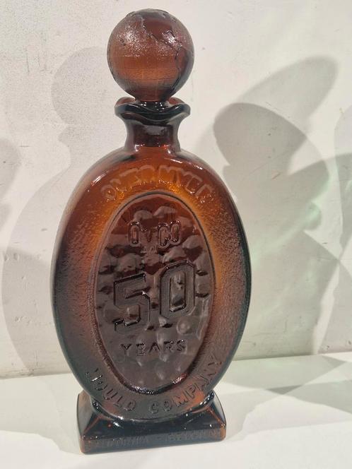 OMCO 50th Anniversary Decanter fles 1920  - Hillsboro glas, Antiek en Kunst, Antiek | Glaswerk en Kristal, Ophalen of Verzenden