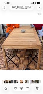 Table en teck véritable 180cmx90cm, Jardin & Terrasse, Enlèvement, Comme neuf