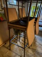 2 barkrukken, Ophalen, Gebruikt, Met voetsteun, 60 tot 90 cm