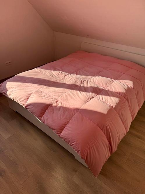 Groot donsdeken echte dons 240cm x 220 cm met dons kussen, Huis en Inrichting, Slaapkamer | Beddengoed, Gebruikt, Kussen, Tweepersoons