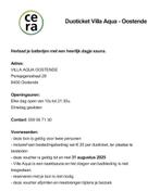 Duoticket sauna Villa Aqua Oostende, Tickets en Kaartjes, Kortingen en Cadeaubonnen, Twee personen, Cadeaubon, Arrangement, Spa of Sauna