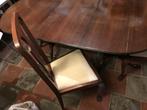 Acajou tafel met bijpassende stoelen , tafel is splitsbaar ., Antiek en Kunst, Ophalen
