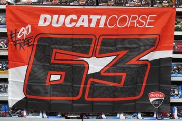Francesco Bagnaia Ducati vlag DBUFG416003 140 x 90 cm