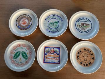 6 assiettes à fromages - Faîence de St Amand beschikbaar voor biedingen