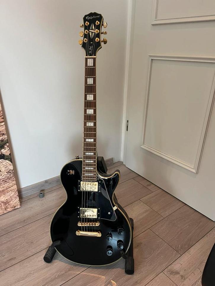 Epiphone Les Paul Custom PRO ebony, Muziek en Instrumenten, Snaarinstrumenten | Gitaren | Elektrisch, Epiphone, Ophalen