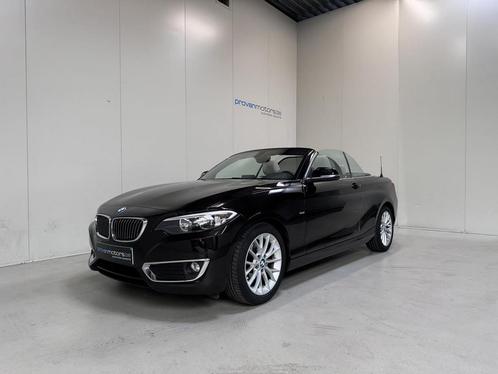 BMW 218 i Cabrio Benzine Autom. - GPS - Topstaat!, Autos, BMW, Entreprise, Série 2, Airbags, Air conditionné, Bluetooth, Ordinateur de bord