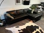 Lederen hoekzetel met lounge, Ophalen, Gebruikt, Leer