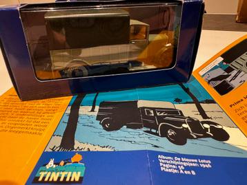 Kuifje auto 1:43 de opium vrachtwagen uit blauwe lotus beschikbaar voor biedingen