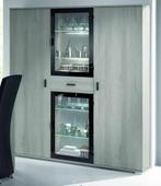 Belfurn Michael vitrinekast LED – zo goed als nieuw, Huis en Inrichting, Ophalen, 100 tot 150 cm, Zo goed als nieuw, 150 tot 200 cm
