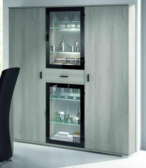 Belfurn Michael vitrinekast LED – zo goed als nieuw, Huis en Inrichting, Kasten | Vitrinekasten, Zo goed als nieuw, 150 tot 200 cm