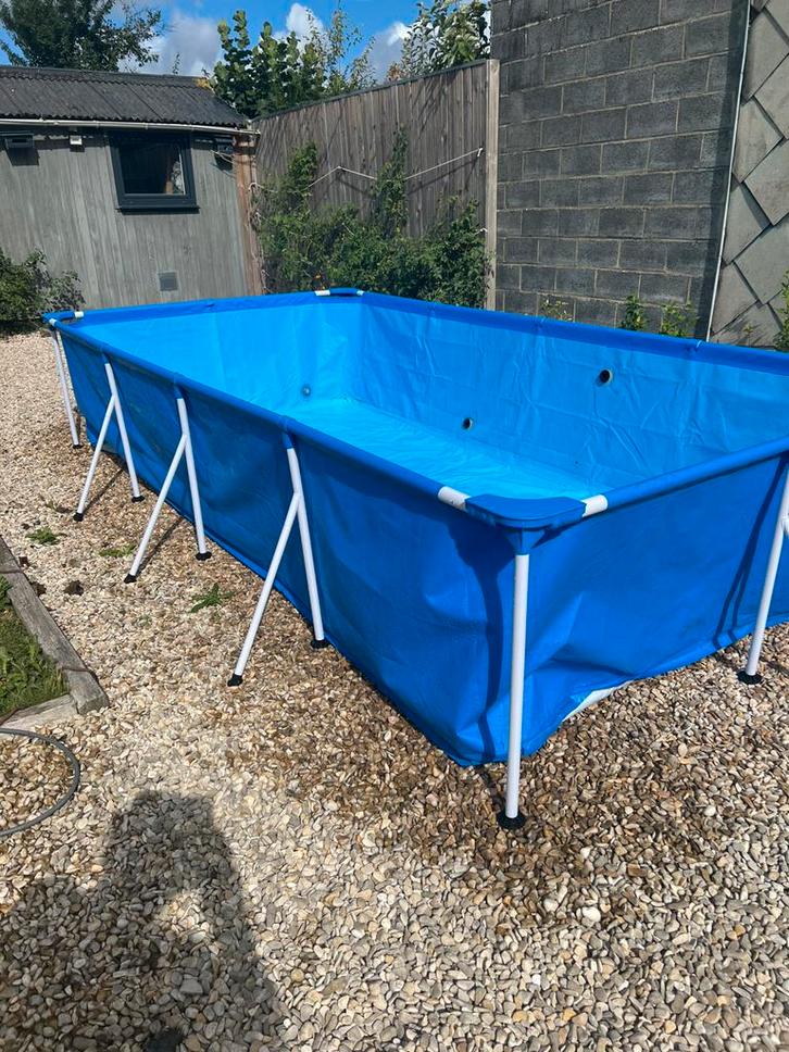 Piscine steel pro, Jardin & Terrasse, Piscines, Comme neuf, Piscines hors sol, 80 à 120 cm, 200 à 400 cm, 200 à 300 cm, Rectangulaire