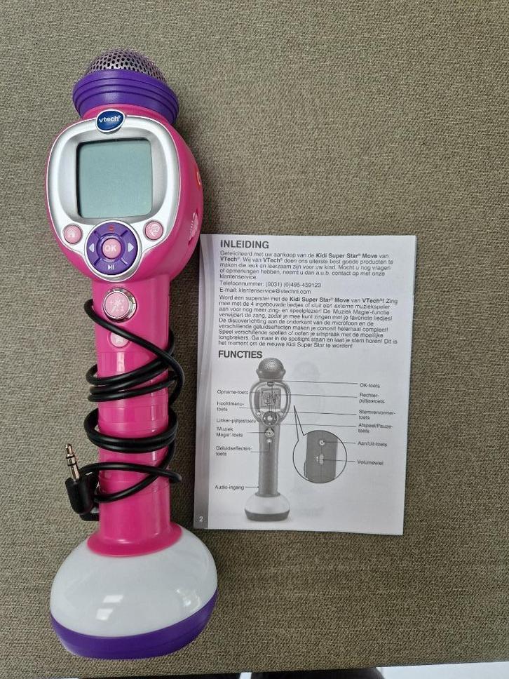Vtech Kidi Superstar Move microfoon, Kinderen en Baby's, Speelgoed | Vtech, Gebruikt, Ophalen of Verzenden