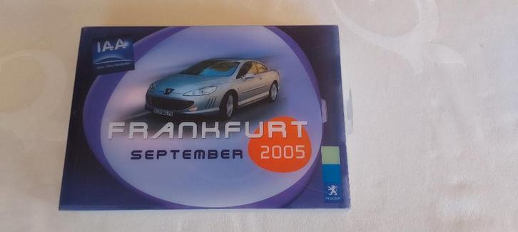 zeldzame Peugeot persmap autosalon Frankfurt 2005, Collections, Marques & Objets publicitaires, Comme neuf, Panneau publicitaire