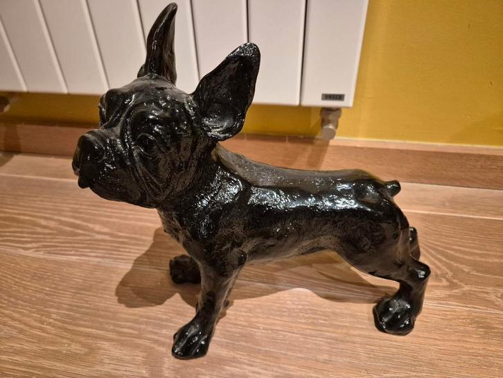 Franse bulldog decoratief prachtig beeld, Verzamelen, Beelden en Beeldjes, Gebruikt, Dier, Ophalen of Verzenden