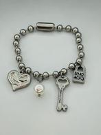 Cadena armband met sleutelhart, Handtassen en Accessoires, Armbanden, Nieuw, Staal, Ophalen of Verzenden